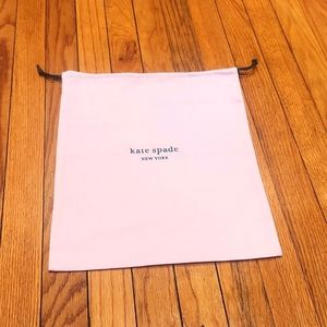 KATE SPADE ▪︎ Pink Dustbag w/ Drawstring. 14.5" x 12.5"